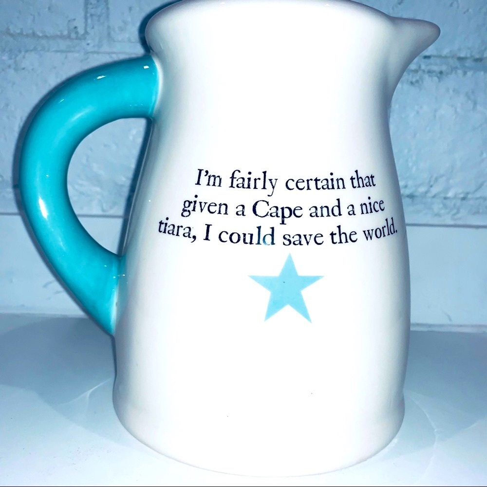 Carafe/ Pitcher  w/ Quote & Chalkboard Label
